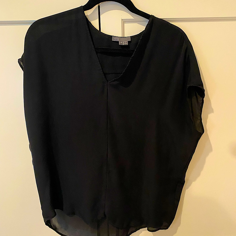 Vince Black Blouse